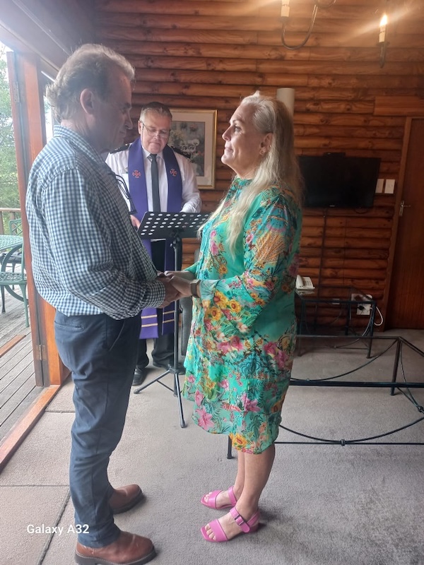 Wedding ceremony by Dr. Gerrit Rademeyer in Frankfort