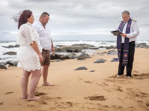 Wedding ceremony by Dr. Gerrit Rademeyer in Frankfort