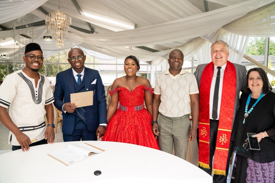 Wedding ceremony by Dr. Gerrit Rademeyer in Frankfort