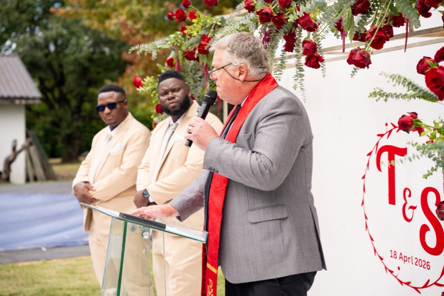 Wedding ceremony by Dr. Gerrit Rademeyer in Frankfort
