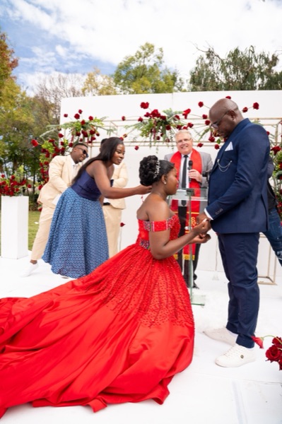 Wedding ceremony by Dr. Gerrit Rademeyer in Frankfort