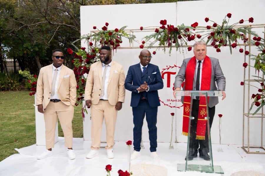 Wedding ceremony by Dr. Gerrit Rademeyer in Frankfort